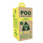 M-PETS Dog Poop Waste Bags (120 bags) Natural Vegetable Based - Lemon