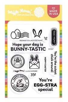 Waffle Flower Stamp 422367 Postage Collage Egg Hunt