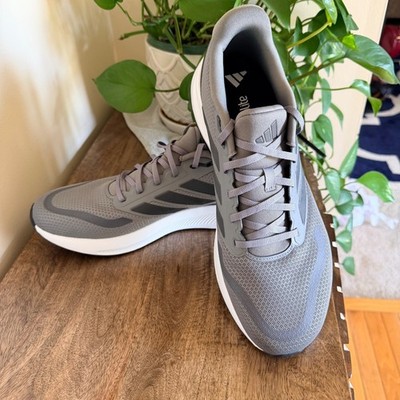 Adidas Runfalcon 5 Men 12 Grey Running Shoes JH5185 Cloudfoam Ortholite Sneakers