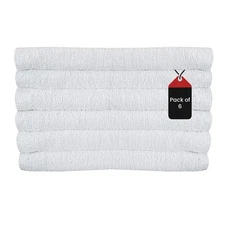 New White Bulk Bath Towel 24x48 – Soft Cotton, Absorbent, Large Hotel Spa Gym