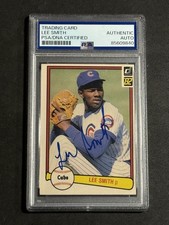 HOF LEE SMITH 1982 DONRUSS SIGNED AUTOGRAPHED ROOKIE CARD PSA/DNA CERTIFIED