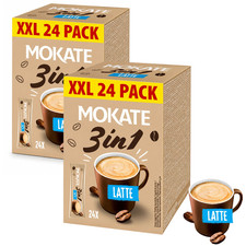 48 x 15g MOKATE 3in1 Luxury Latte Luxury Instant Coffee Sachets - XXL Coffee Box