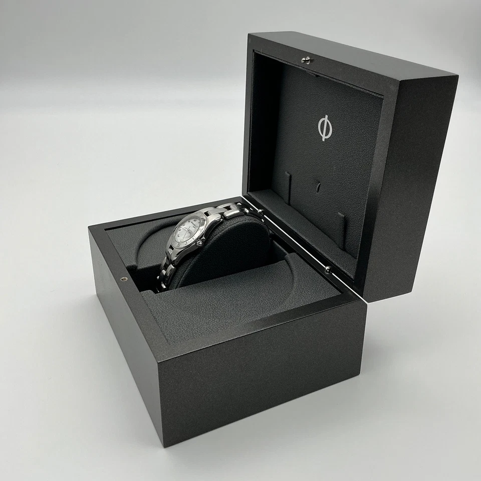 Потрясающий женский циферблат Baume & Mercier Linea 65690 из нержавеющей стали, швабры и бриллиантов - Изображение 4 из 4