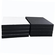 Pcs Black Adhesive Foam Padding, Closed Cell Foam Sheet 4in X 4in X 1/2in 8