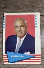 1961 Fleer Baseball Greats - Warren Giles #33