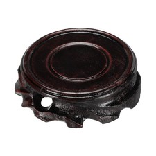 60mm Black Wooden Stand, Display Base, Holder, Vase, Bonsai, Stone, Figure