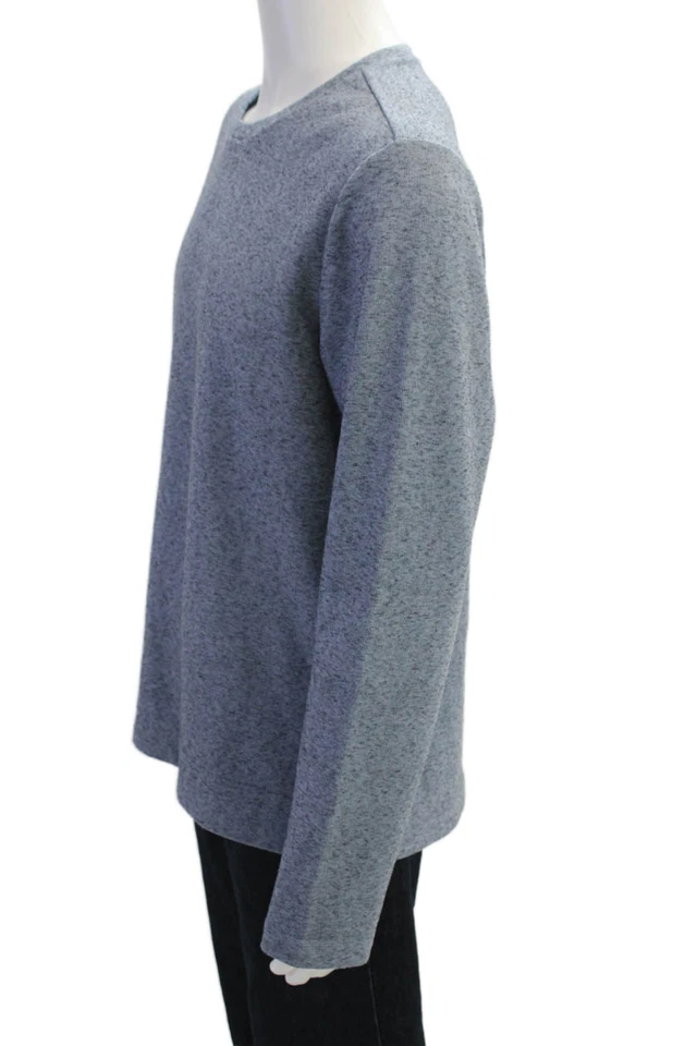 Vince Men's Round Neck Long Sleeves Basic T-Shirt Dusty Blue Size L - Image 2 of 4