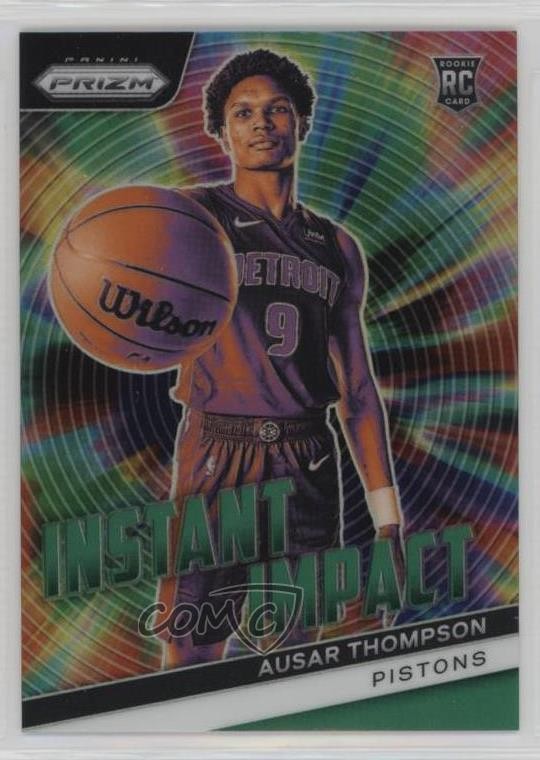 2023-24 Panini Prizm Instant Impact Green Prizm Ausar Thompson #2 10nx