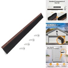 12 Packs Retsun Garage Door Brush 39 X 2.5 Extra Thick Brown Door Sweep For