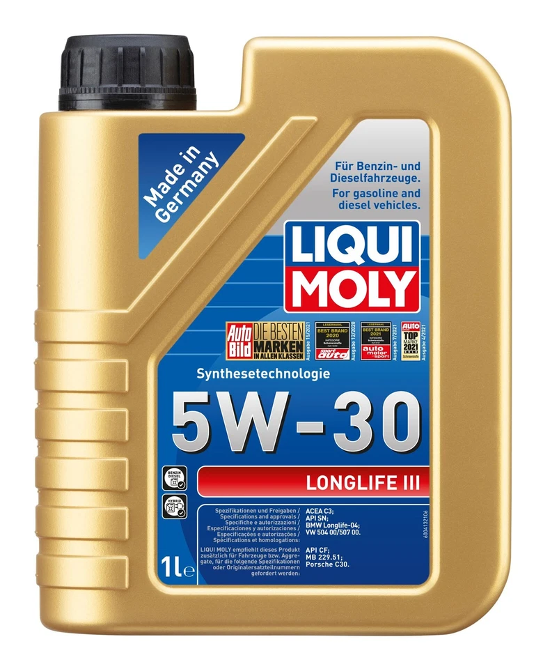 Mahle Inspección Set 6 L Liqui Moly Longlife III 5W-30 para Opel Vectra A Cc - Imagen 3 de 4