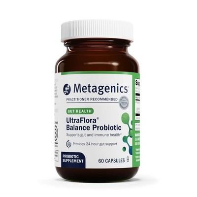 Metagenics UltraFlora Balance Probiotic - Daily Gut Health Supplement 60 Caps