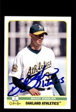 Signed Baseball Card Auto Brad Ziegler 2009 O-Pee-Chee #305 Oakland Athletics