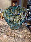 Vintage Murano Tutti Frutti Art Glass Bowl / Ashtray / Trinket Dish 10 Inch