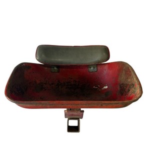 Vintage Massey Ferguson Tractor Seat Pan w/ Backrest Cushion MF Farm Implement