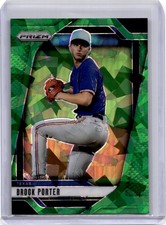 2025 Panini Prizm Brock Porter #88 Green Cracked Ice Rangers