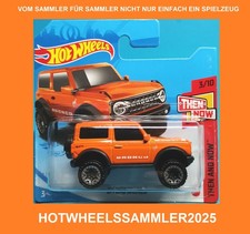 HOT WHEELS "2021 FORD BRONCO" FARBE ORANGE THEN AND NOW OVP UNGEÖFFNET!