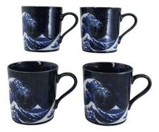 Pack Of 4 Made In Japan Navy Blue Japanese Ho...