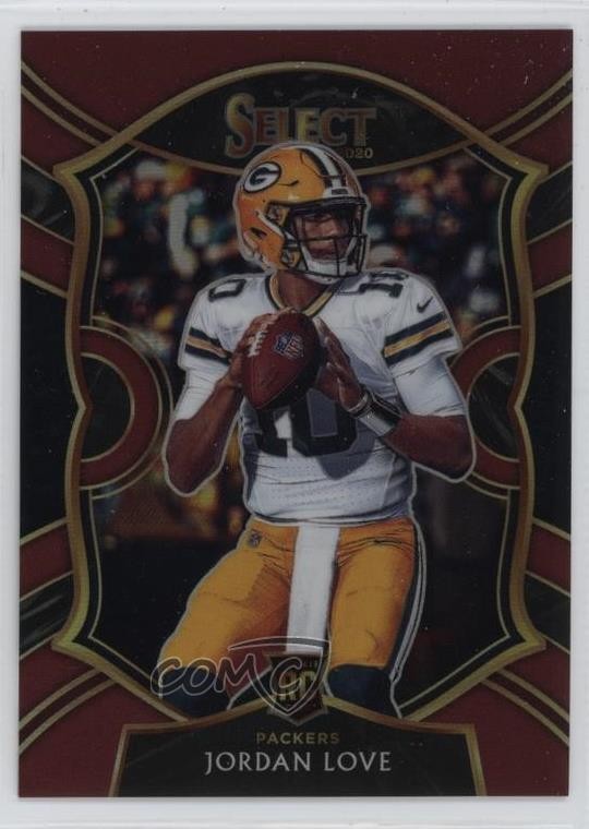 2020 Panini Select Concourse Maroon Prizm 94/149 Jordan Love #47 Rookie RC 0o5