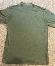 Smartwool Merino 150 T Shirt Green Short Sleeve Base Layer Top Size M