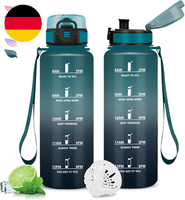 Trinkflasche- 1.5 Liter- Trinkflasche Sport, Wasserflasche Auslaufsicher, Mit Ze