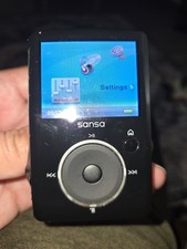 Used MODDED with 18650 Battery SanDisk Sansa Fuze 4GB Digital Media MP3 Player