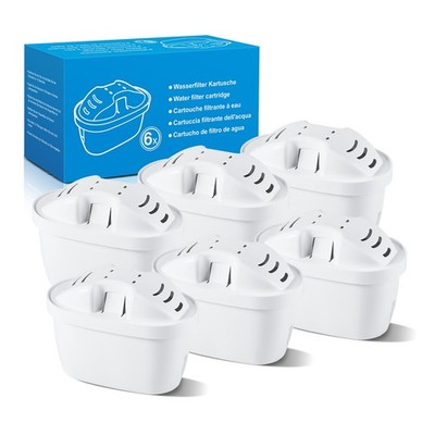 6 Stück Aktivkohlefilter Ersatz für Brita wasserfilter Maxtra + Filterkartuschen
