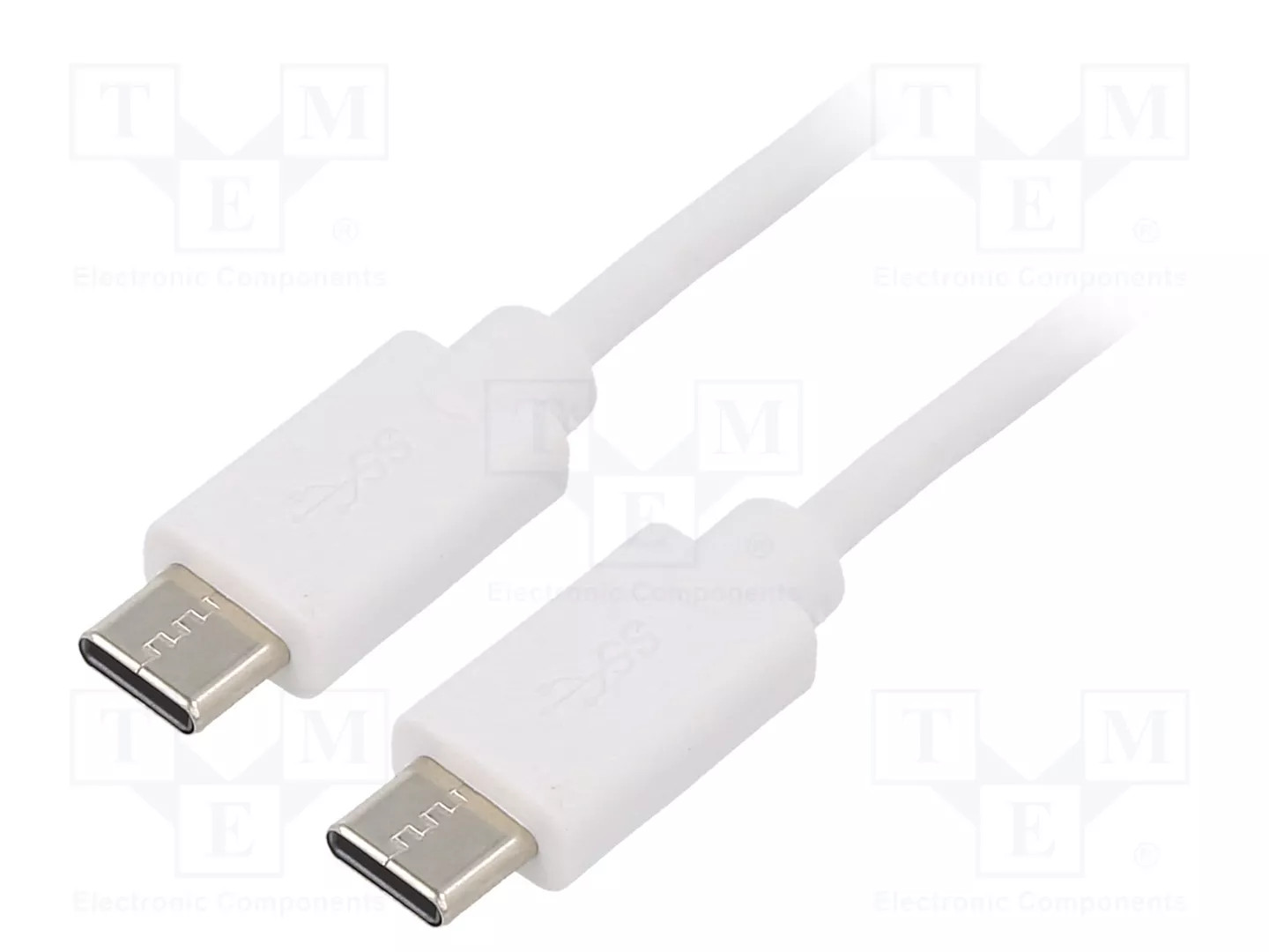 Weiß Qoltec Usb 2.0 Typ-C-Kabel (Stecker) Usb 2.0 Typ-C-Stecker 1,4 M - Bild 2