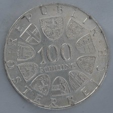 1979 Austria 100 Schilling Vienna International Centre silver coin Austrian Mint