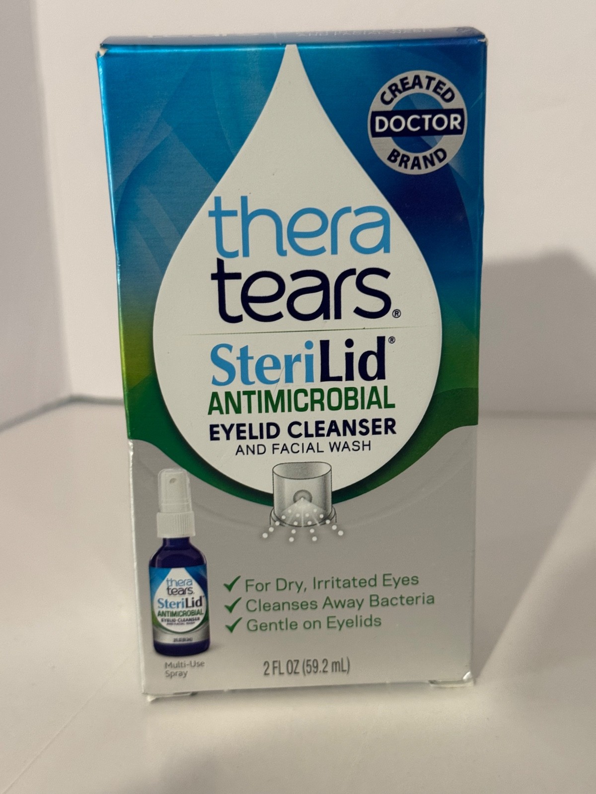 THERA TEARS STERILID ANTIMICROBIAL EYELID CLEANSER & FACIAL 