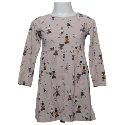 H&M, Kleid, Größe: 110/116, Mehrfarbig/Pink, Baumwolle, Sonstiges, Mädchen #ISP