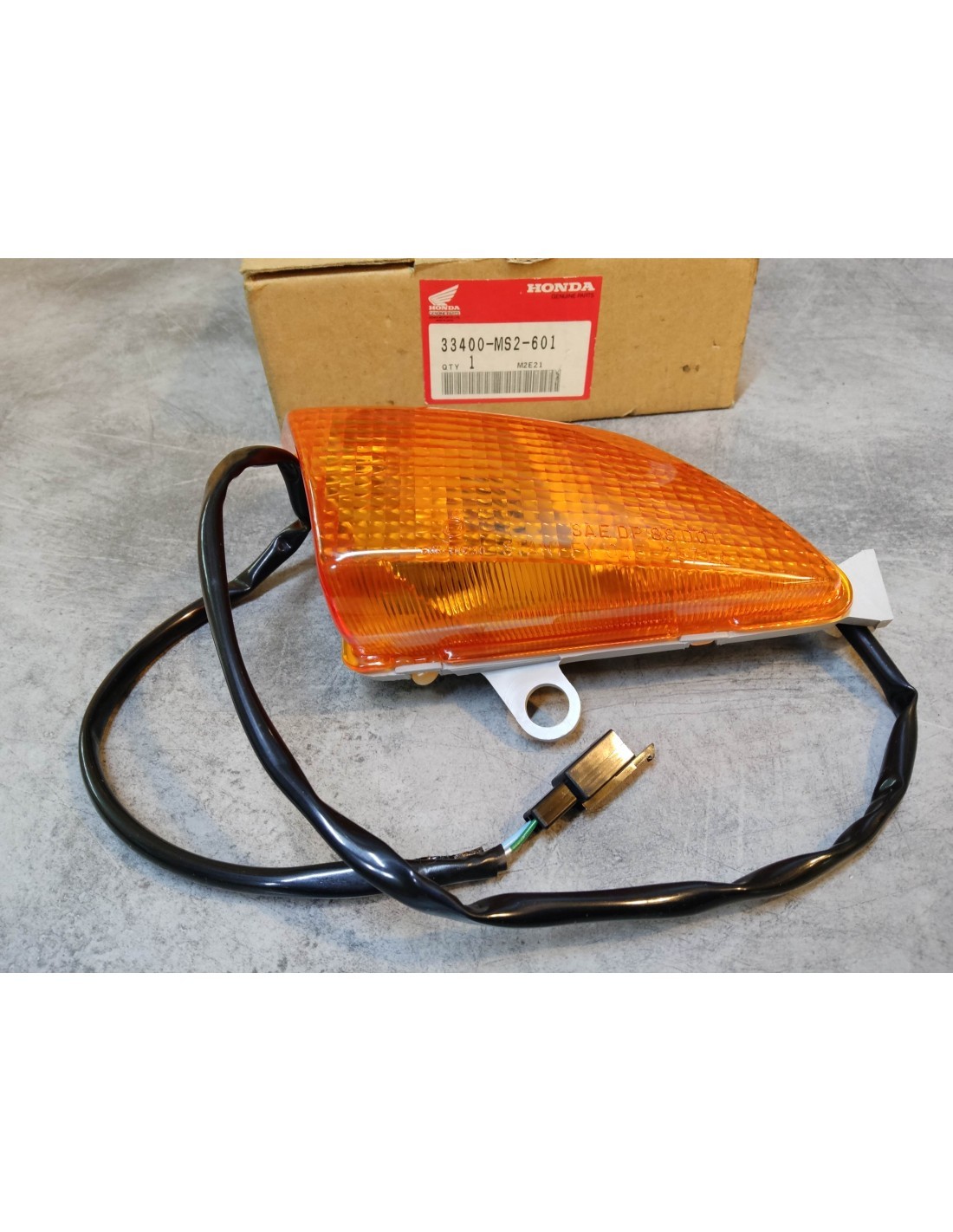 Clignotant avant droit CBR1000F 1989-1992 optique premium ambrée pour moto Honda