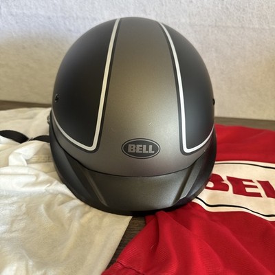 Bell Pit Boss Pinned Half Face Motorcycle Helmet Matte Black & Grey XS/S Visor  