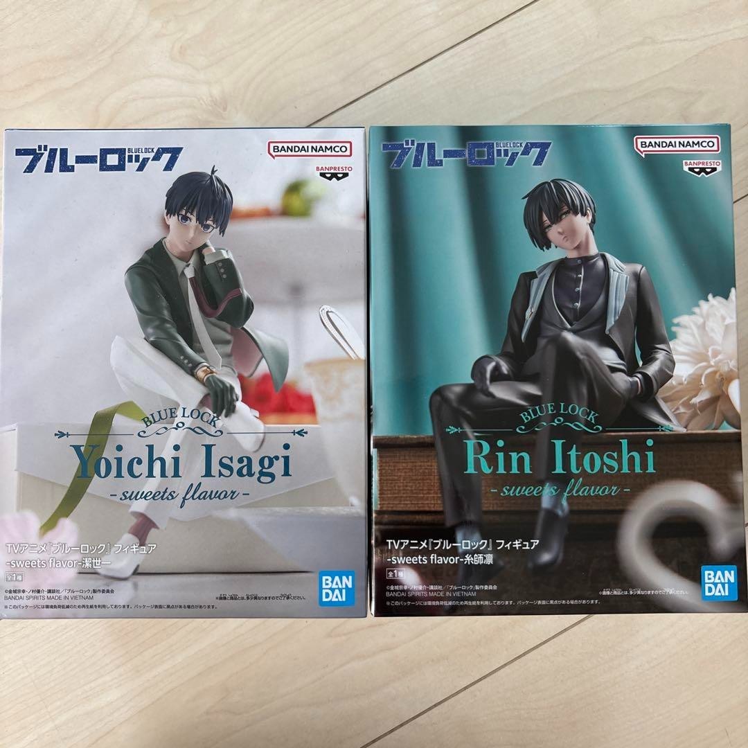 BANPRESTO Blue Lock Figura Dulces Sabor Yoichi Isagi & Rin Itoshi Set Japón N...