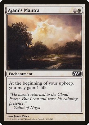 Ajani's Mantra-2-NM-Magic 2011 (M11)-Magic