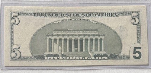 2003A $5 NOTE🌟UNCIRCULATED CONDITION! Support SEMPER FI & AMERICA’S FUND! - Picture 2 of 2