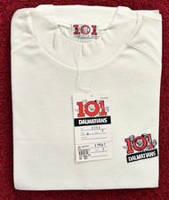 VTG Disney 101 Dalmatians Embroidered White Long Sleeve T-Shirt XL Unisex NWT