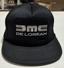 Vintage DMC DELOREAN Patch Front Mesh Trucker Hat, Snapback, RARE