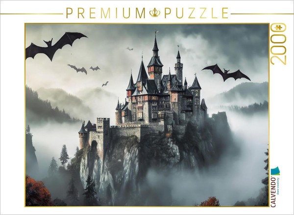 Calvendo Puzzle Dracula's Castle In Transylvania | 2000 Pieces, Finished Size 35-image