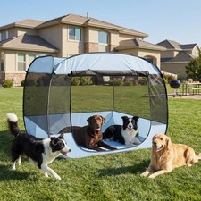 XLarge Popup Portable Dog Houses, 5.3'x4'H Assembly-Gazebo-Style Dog Cot Cat ...