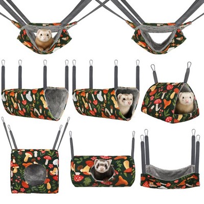 Ferret Hammock 8 Pack Guinea Pig Hammock Washable Rat Chinchilla Hammock Hams...