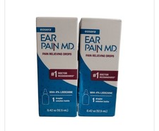 2 Pack Eosera Ear Pain MD Pain Relieving Drops 12.5mL EXP 02/2027