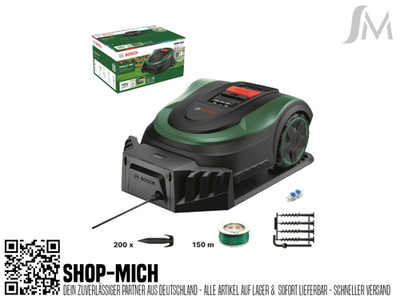 BOSCH Mähroboter Indego S+ 500 mit Connect, bis 500 m²  + Zubehör   NEU GARANTIE