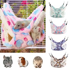 Pet Hamster Bird Ferret Rat Squirrel Hammock Hanging Cage Nest Bed House Warm .  
