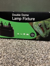 Dual Reptile Light Fixture Reflector Dome Heat/UVB Lamp Cap for Small Animal