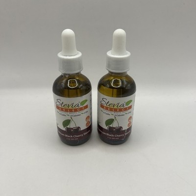 Lot/2 Stevia Select Healthy Meets Tasty Premium Black Cherry Stevia 2 Oz X 2