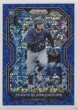 2021 Panini Prizm Tier II Blue Donut Circle 93/199 Travis Blankenhorn #122 0c2