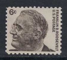 Scott 1284- Franklin Roosevelt, Prominent Americans- MNH 6c 1966- unused mint