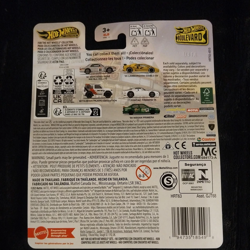 Mercedes-Benz 500 SLC Rallye Hot Wheels Premium Boulevard '80 Foto 2 de 4