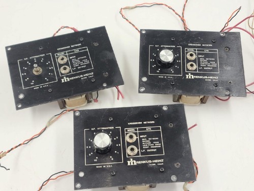 Lot of 3 Vintage Renkus Heinz Network Crossover Model CFN 1600Hz