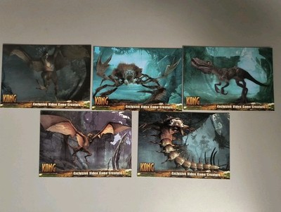 2005 KING KONG 8TH WONDER WORLD Exclusive Video Game Creature 5 INSERT CARD SET